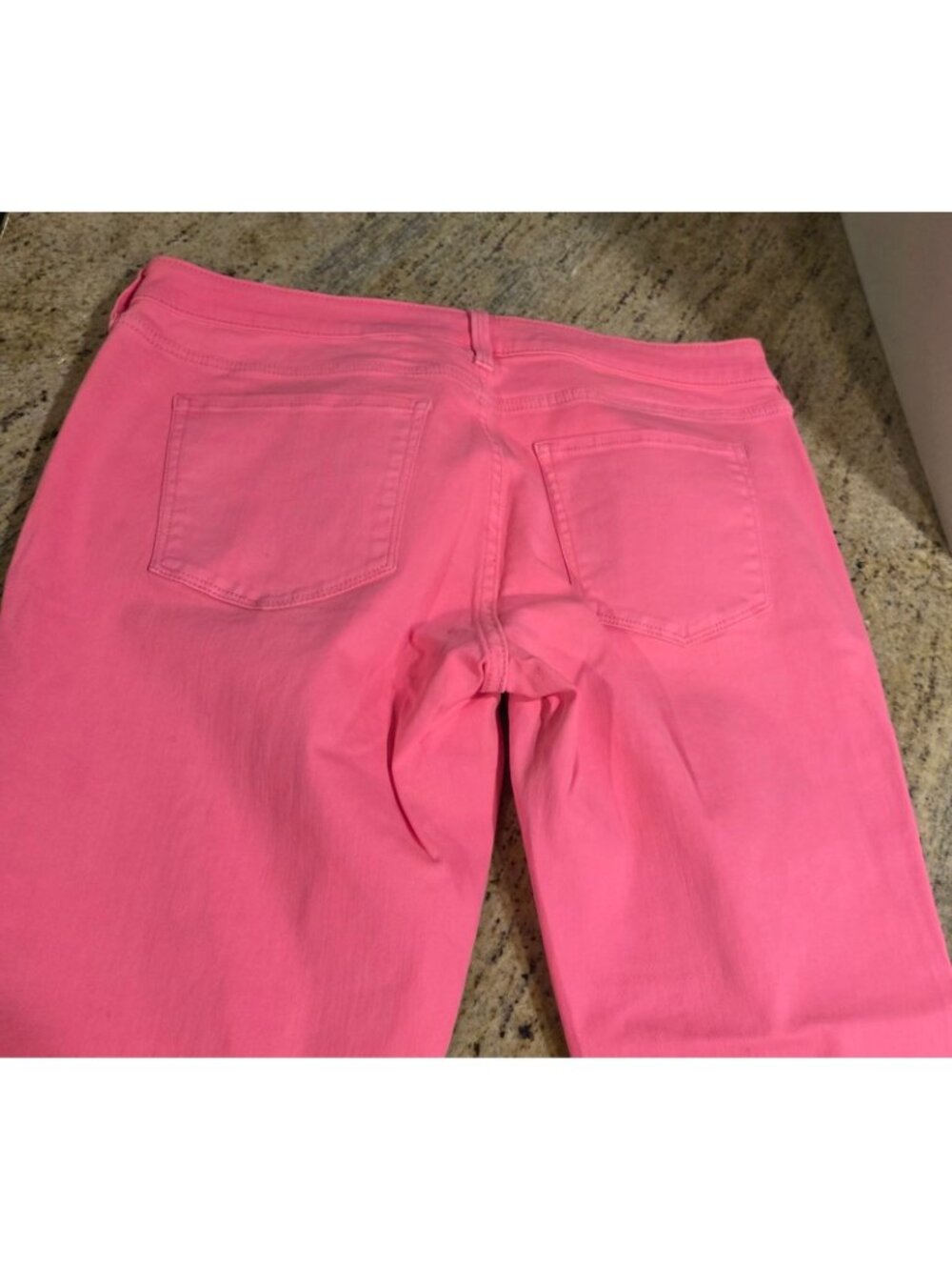 New! Arizona Jeans 17 Juniors 36x27" Neon Hot Pink Ankle Mid Stretch Distressed - Picture 11 of 13